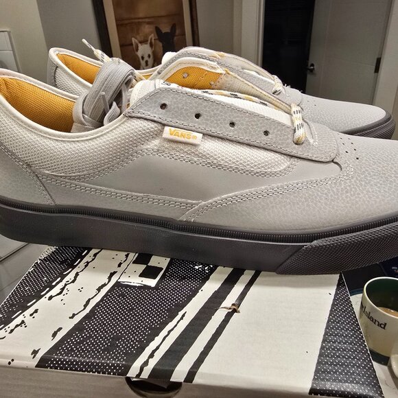 Vans Skate Curren Caples Grey Yellow VN000D85GRY Men's Size 13 US NEW - Picture 1 of 11
